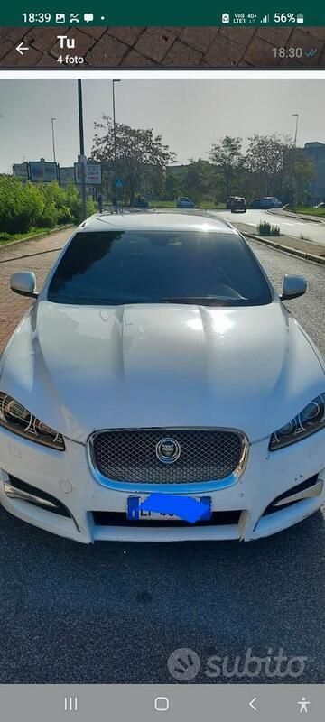Usata Jaguar XF 200 CV (147 kW) 2012 Bianco Berlina
