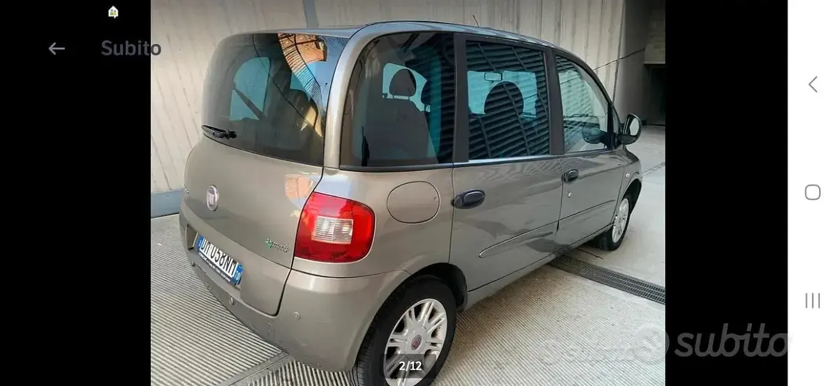 Usata Fiat Multipla Emotion 103 CV (75 kW) 2008 Marrone Monovolume