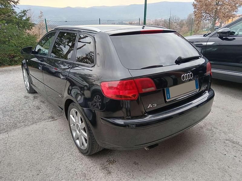 Usata Audi A3 S-line plus 140 CV (102 kW) 2007 Nero Utilitaria