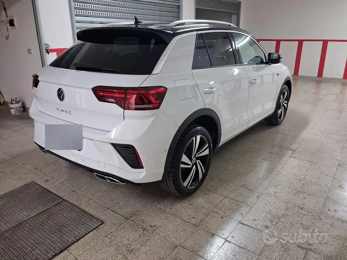 Usata VW T-Roc R-line 110 CV (80 kW) 2022 Bianco SUV