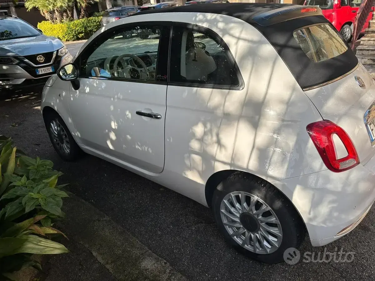 Usata Fiat 500C Lounge 69 CV (50 kW) 2019 Bianco Cabrio