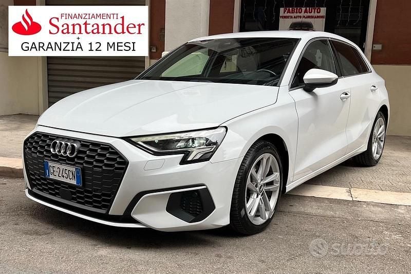 Usata Audi A3 Sport 150 CV (110 kW) 2021 Bianco Berlina