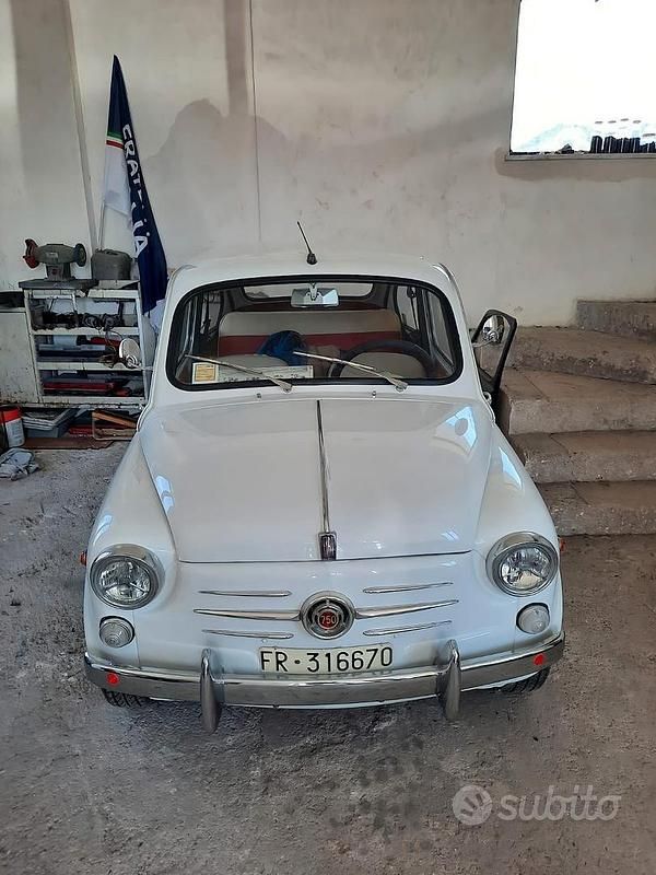 Usata Fiat 600 1960 Bianco Utilitaria