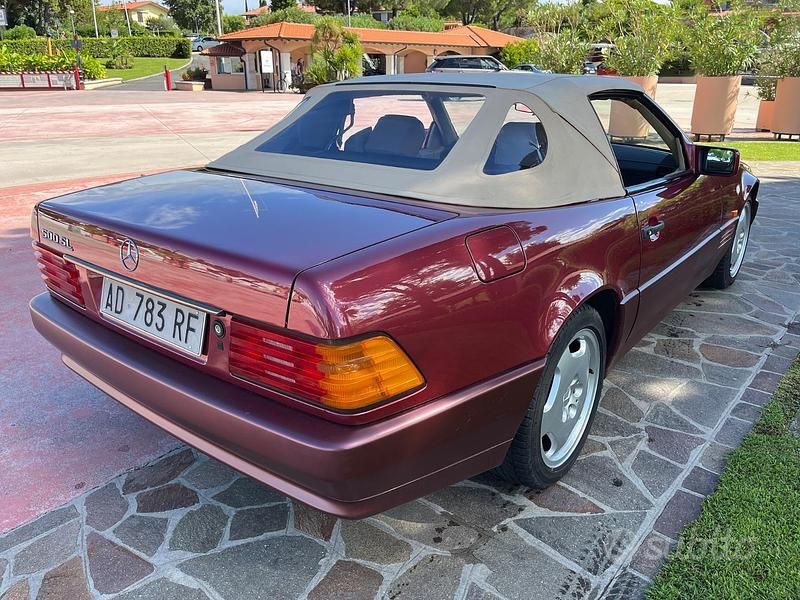 Usata Mercedes SL500 1992 Rosso Cabrio