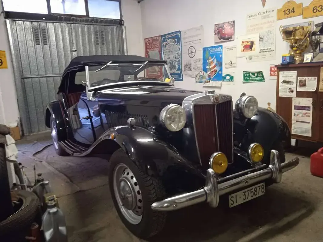 Usata MG TD 75 CV (55 kW) 1951 Nero Cabrio