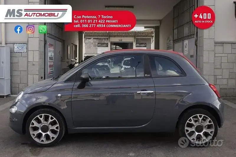 Usado Fiat 500C Club 70 CV (51 kW) 2022 Gris Descapotable