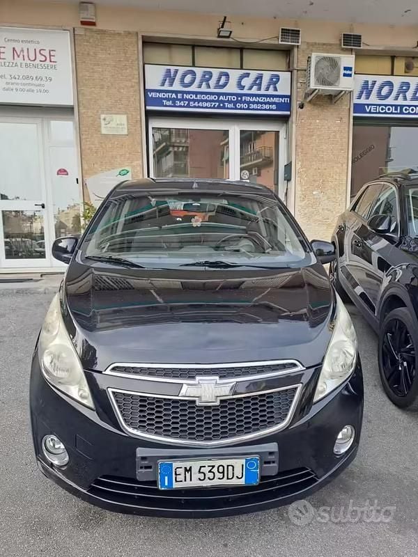 Usata Chevrolet Spark 67 CV (49 kW) 2012 Nero Utilitaria