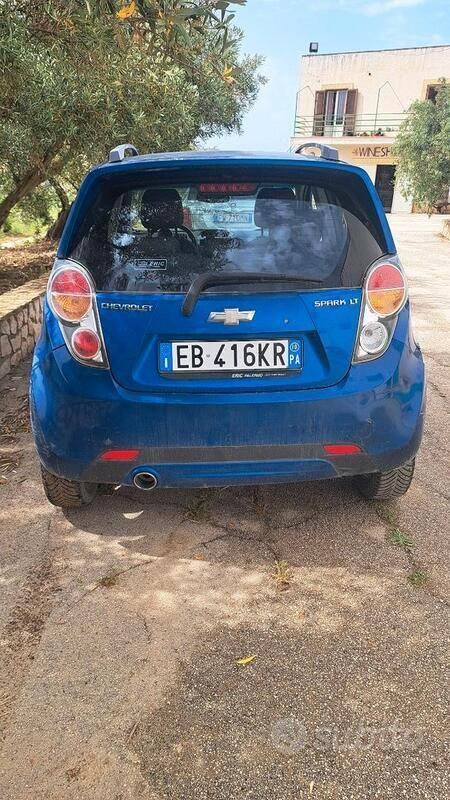 Usata Chevrolet Spark LT 81 CV (59 kW) 2010 Blu Utilitaria