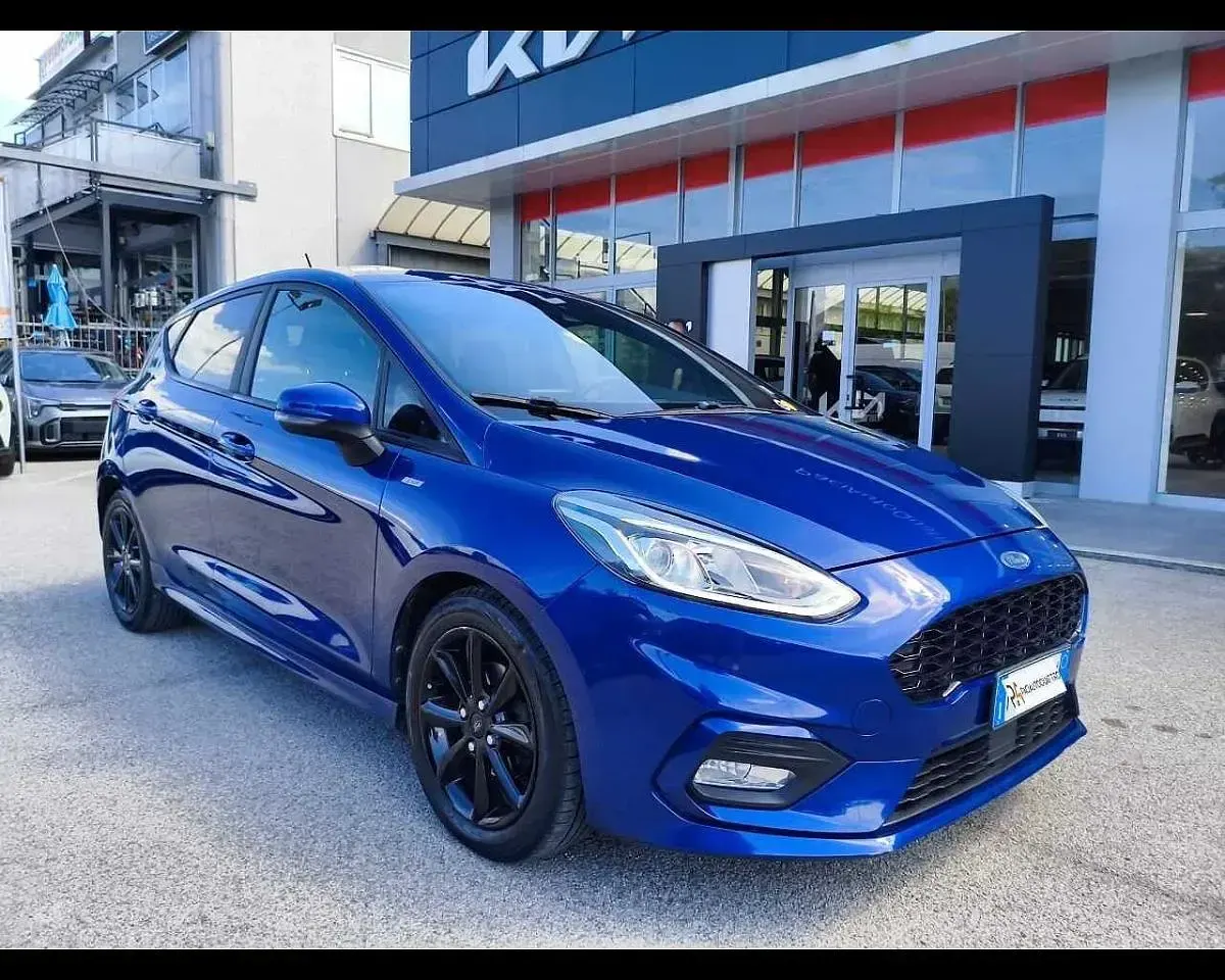 Usata Ford Fiesta ST-Line 86 CV (63 kW) 2018 Blu Utilitaria