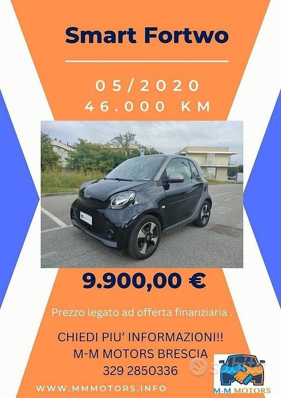 Nero Usata 2020 Smart ForTwo Coupé Passion Utilitaria | 9900 € (Buon prezzo) - Immagine 1/4