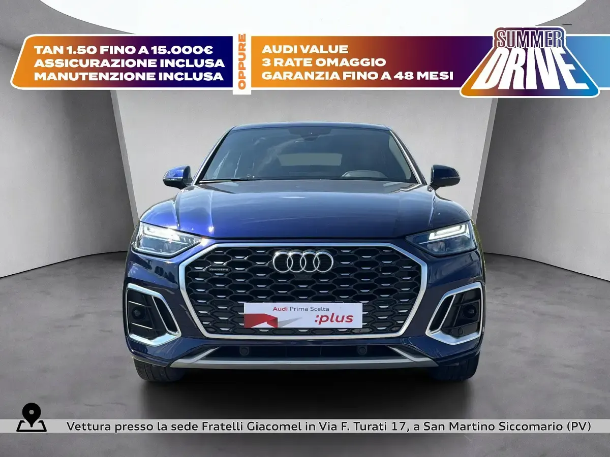 Usata Audi Q5 Sportback S-Line 204 CV (150 kW) 2022 Blu SUV