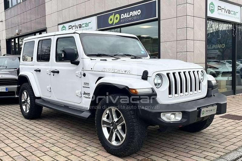 Bianco Usata 2018 Jeep Wrangler Unlimited Sahara SUV | 39.900 € (Ottimo prezzo) - Immagine 1/4