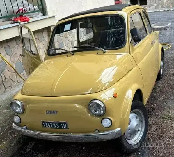 Usata Fiat 500 1970 Giallo Utilitaria