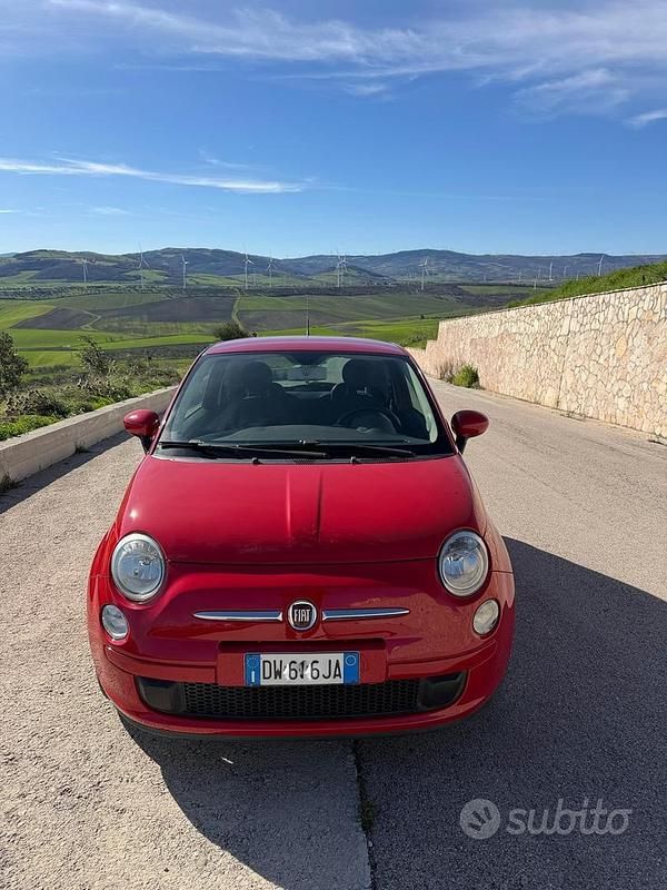 Usata Fiat 500 69 CV (50 kW) 2009 Rosso Cabrio