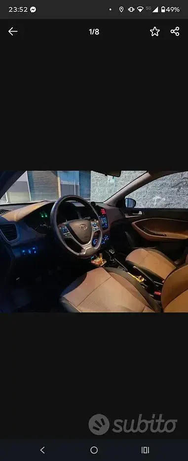 Usata Hyundai i20 75 CV (55 kW) 2016 Marrone Berlina