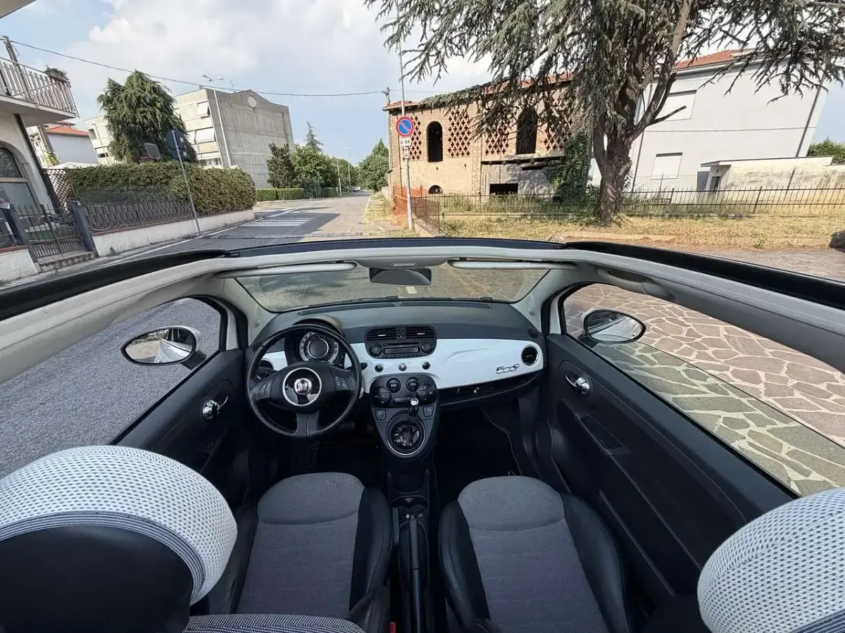 Usata Fiat 500 Lounge 69 CV (50 kW) 2014 Bianco Cabrio