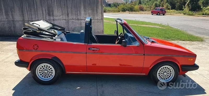 Usata VW Golf Cabriolet Karmann 70 CV (51 kW) 1981 Rosso Cabrio