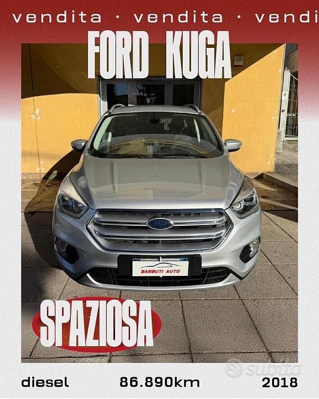 Grigio Usata 2018 Ford Kuga Vignale SUV | 14.390 € (Ottimo prezzo) - Immagine 1/4