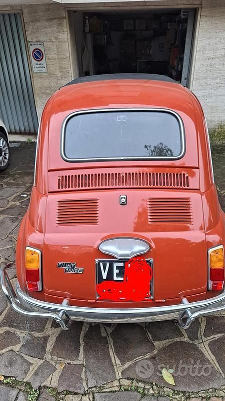 Usata Fiat 500 1970 Rosso Utilitaria
