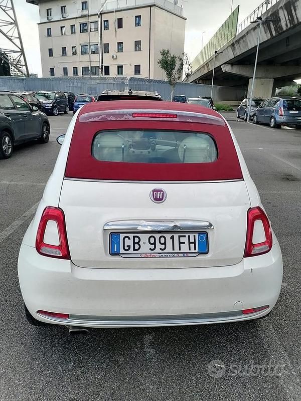 Usata Fiat 500 2018 Bianco Cabrio