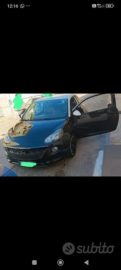 Usata Opel Adam 100 CV (73 kW) 2013 Nero Utilitaria