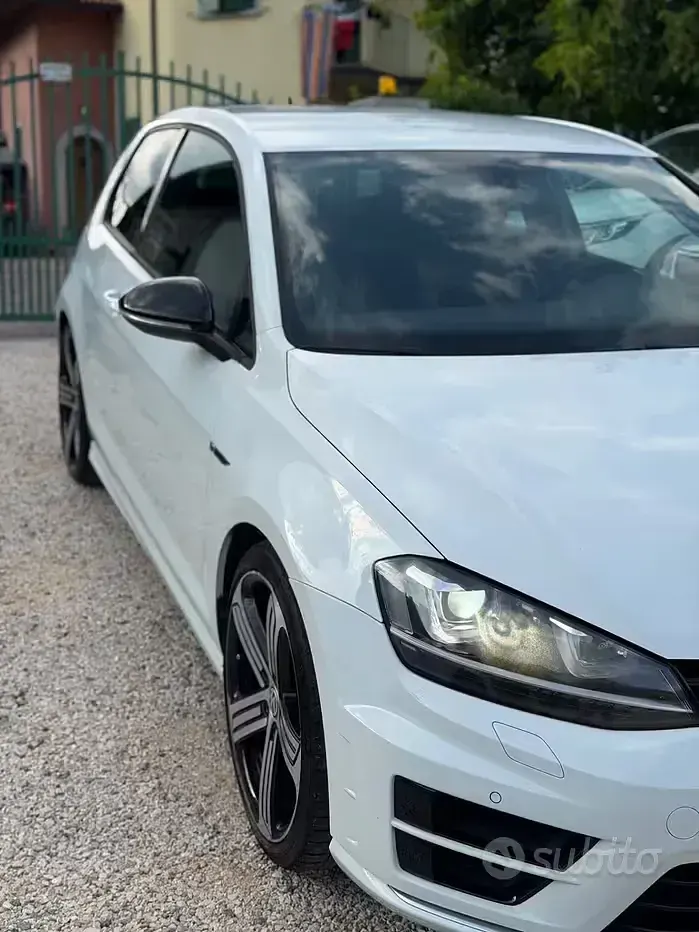 Usata VW Golf VII R 300 CV (220 kW) 2014 Bianco Berlina