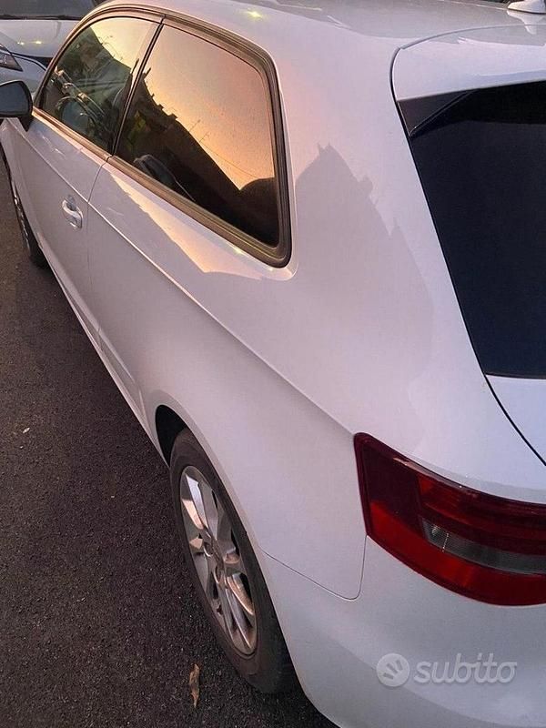Usata Audi A3 Ambition 110 CV (80 kW) 2014 Bianco Berlina