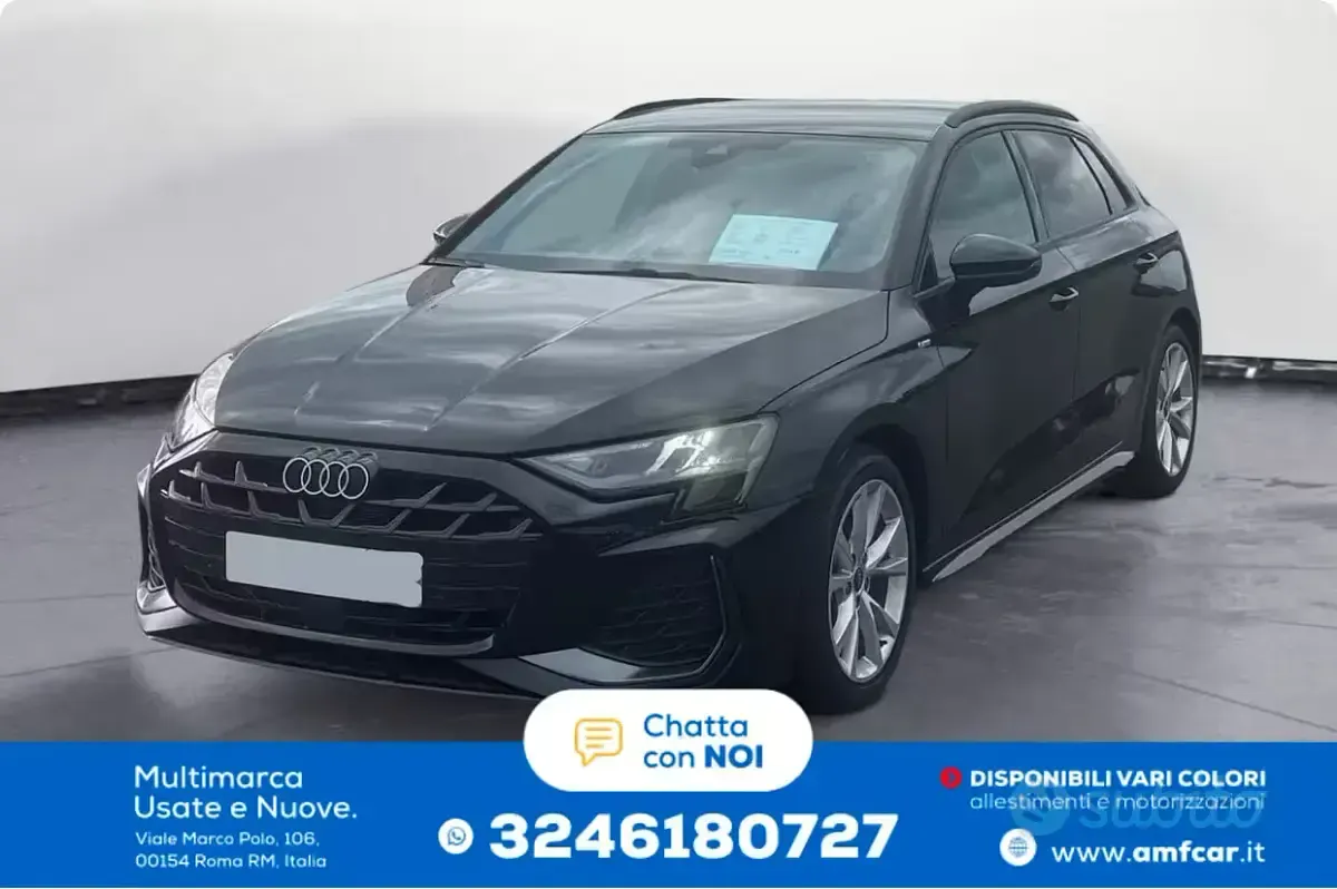Usata Audi A3 150 CV (110 kW) 2025 Nero Berlina