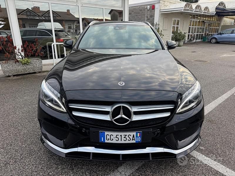 Usata Mercedes C220 Premium Plus 170 CV (125 kW) 2017 Nero Station wagon