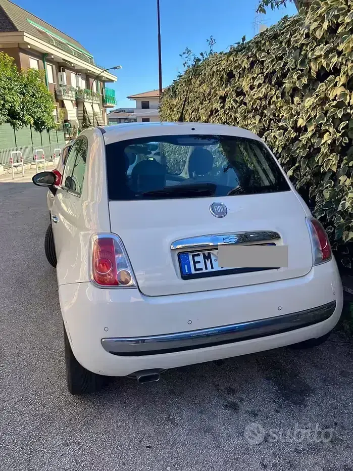 Usata Fiat 500 Lounge 69 CV (50 kW) 2012 Bianco Berlina