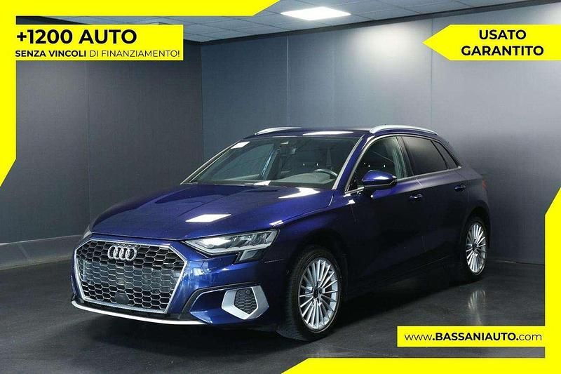 Blu Usata 2022 Audi A3 Sportback Advanced Due volumi | 25.800 € (Ottimo prezzo) - Immagine 1/4
