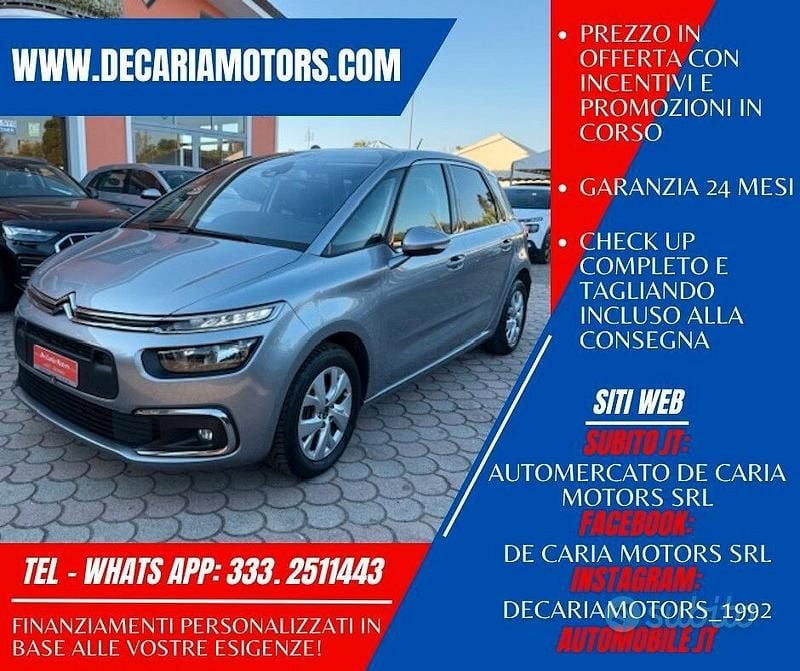 Usata Citroën C4 SpaceTourer 130 CV (95 kW) 2020 Grigio Monovolume