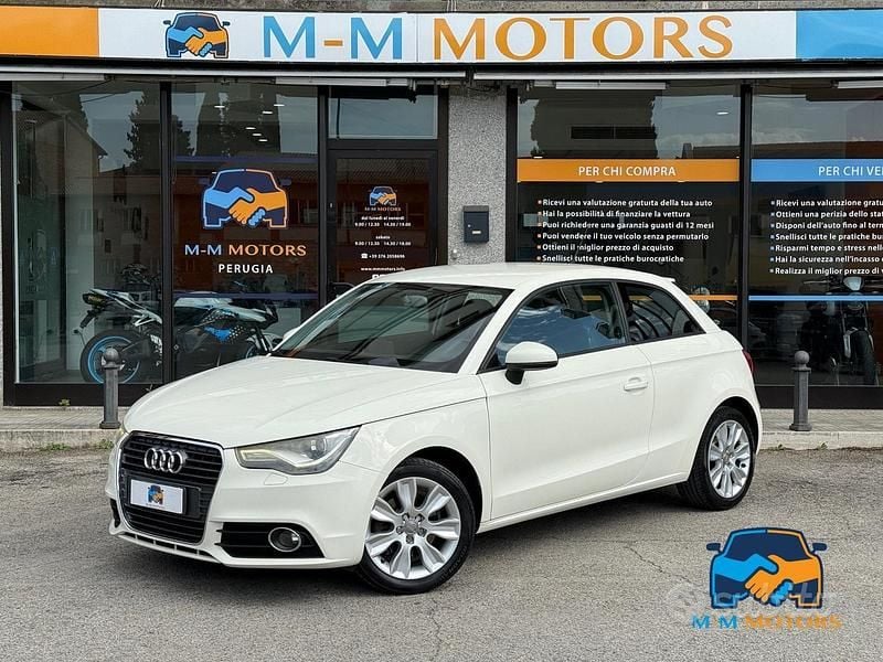 Usata Audi A1 Attraction 105 CV (77 kW) 2010 Bianco Utilitaria