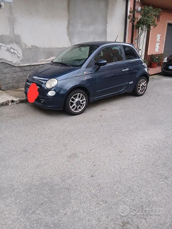 Usata Fiat 500 75 CV (55 kW) 2008 Blu Berlina