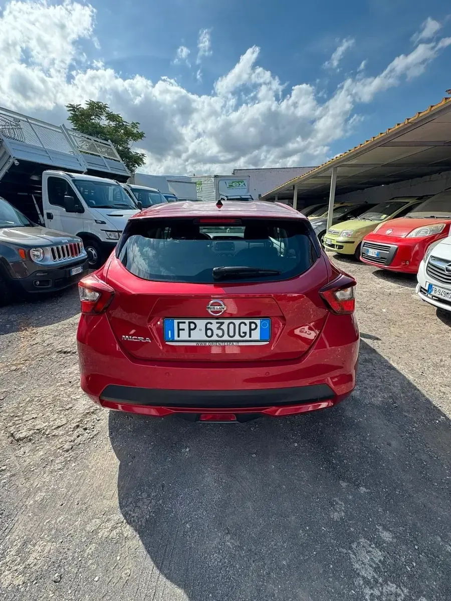 Usata Nissan Micra N-Connecta 89 CV (65 kW) 2018 Rosso Utilitaria