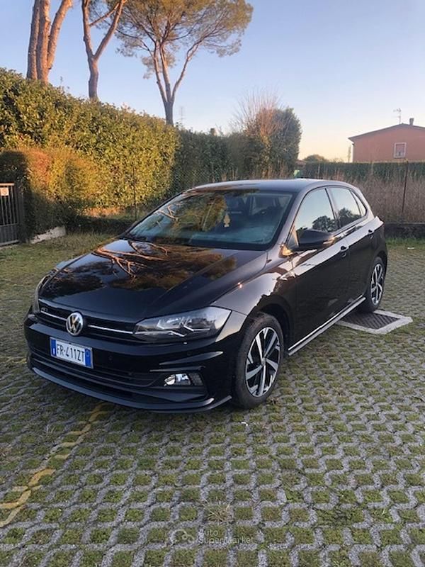 Usata VW Polo R-line 95 CV (69 kW) 2018 Nero Berlina