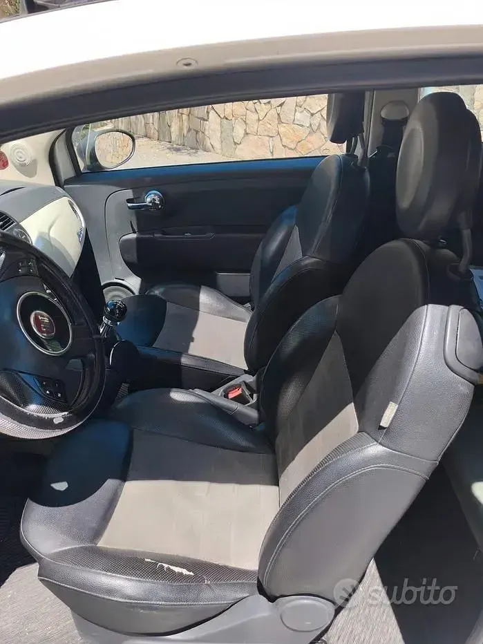 Usata Fiat 500 75 CV (55 kW) 2008 Bianco Berlina
