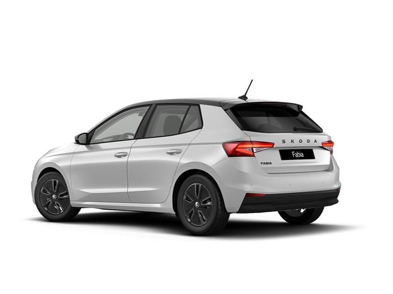 Nuova Skoda Fabia 95 CV (69 kW) 2026 Bianco luna metallizzato nero tulipano p Utilitaria