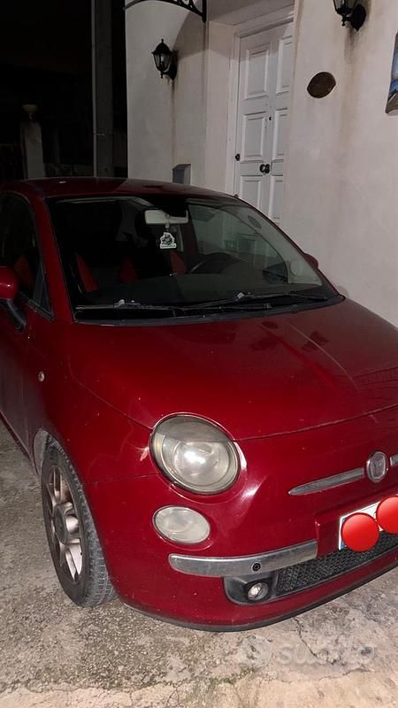 Usata Fiat 500 75 CV (55 kW) 2007 Rosso Berlina