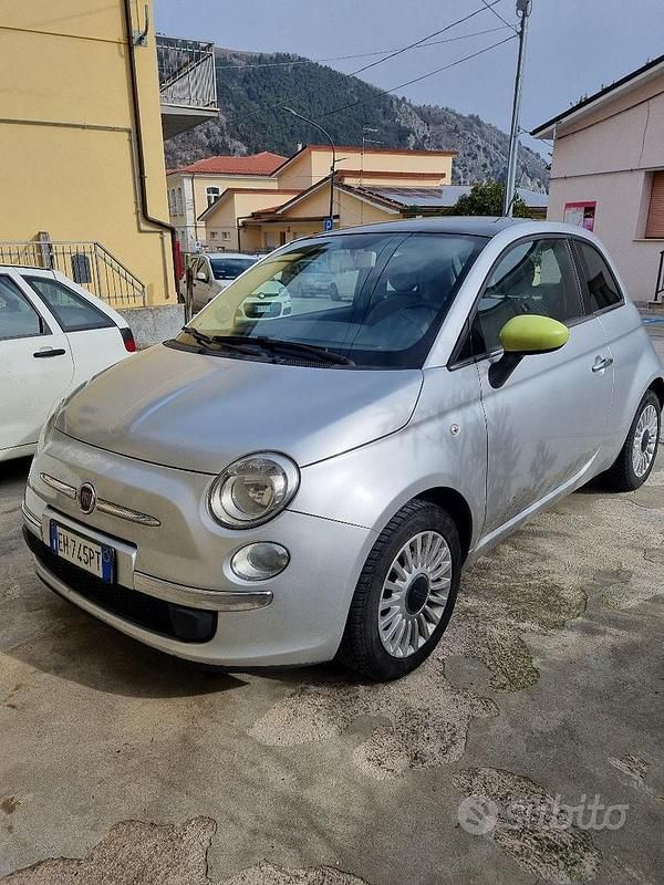 Usata Fiat 500 Lounge 95 CV (69 kW) 2011 Grigio Berlina