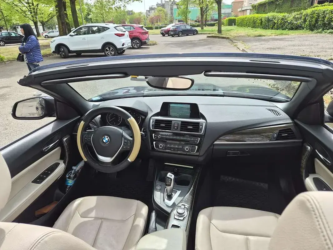 Usata BMW 218 Luxury Line 136 CV (100 kW) 2016 Blu/azzurro Cabrio