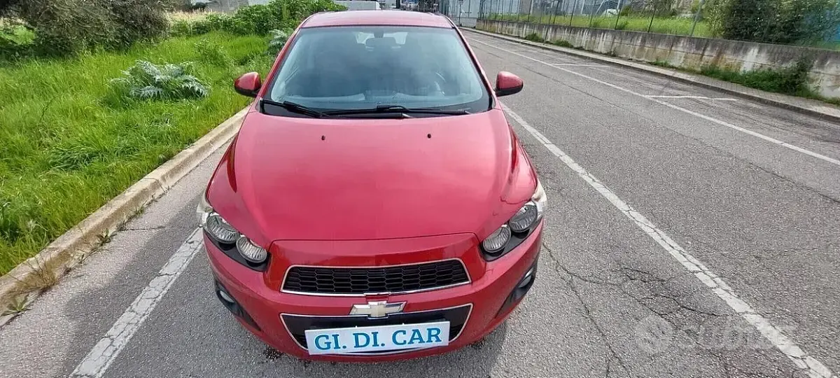 Usata Chevrolet Aveo 95 CV (69 kW) 2013 Rosso Berlina