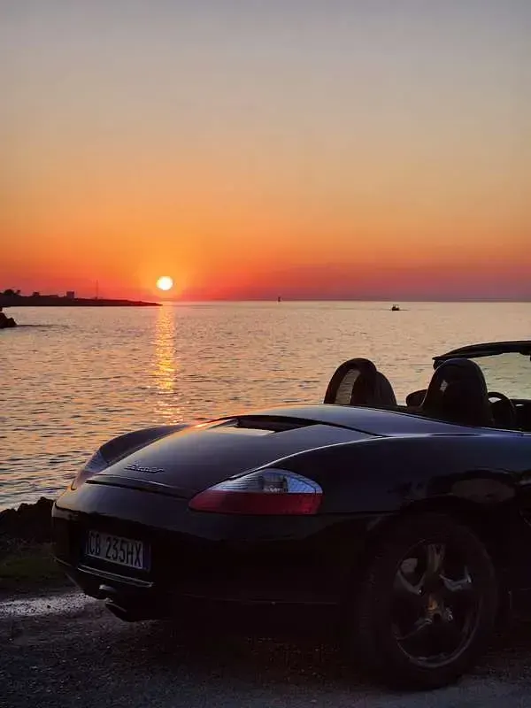 Usata Porsche 986 Boxster 204 CV (150 kW) 1997 Blu/azzurro Cabrio