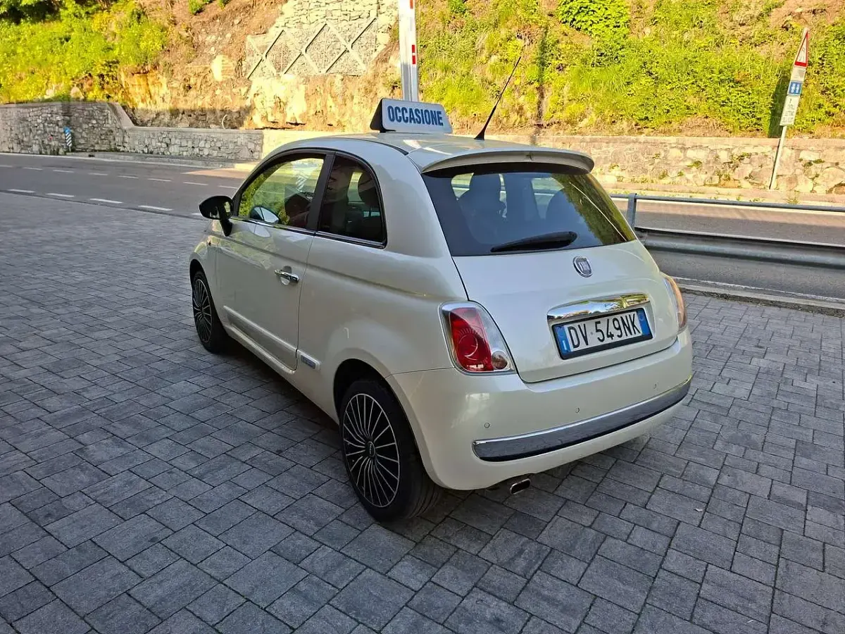 Usata Fiat 500 75 CV (55 kW) 2009 Bianco perlato Cabrio