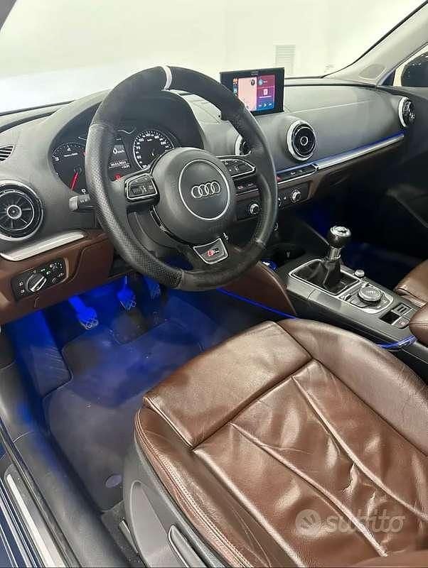 Usata Audi A3 Ambition 105 CV (77 kW) 2014 Blu/azzurro Berlina