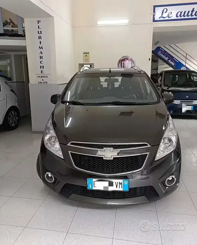 Usata Chevrolet Spark LT 81 CV (59 kW) 2010 Marrone Utilitaria