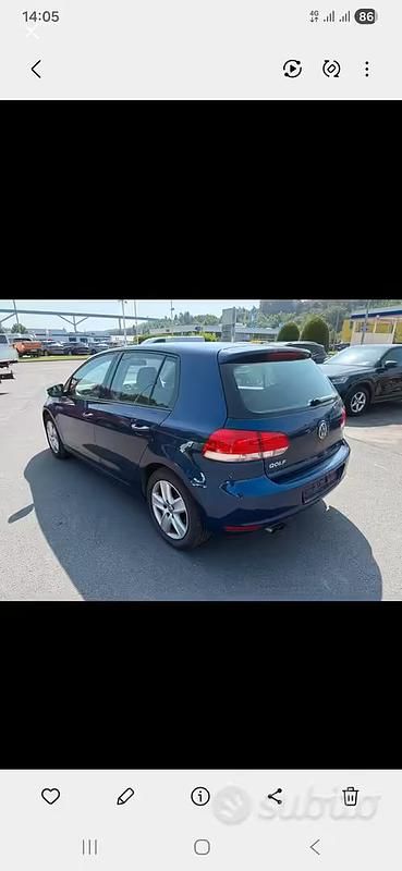 Usata VW Golf VI 122 CV (89 kW) 2011 Blu Utilitaria
