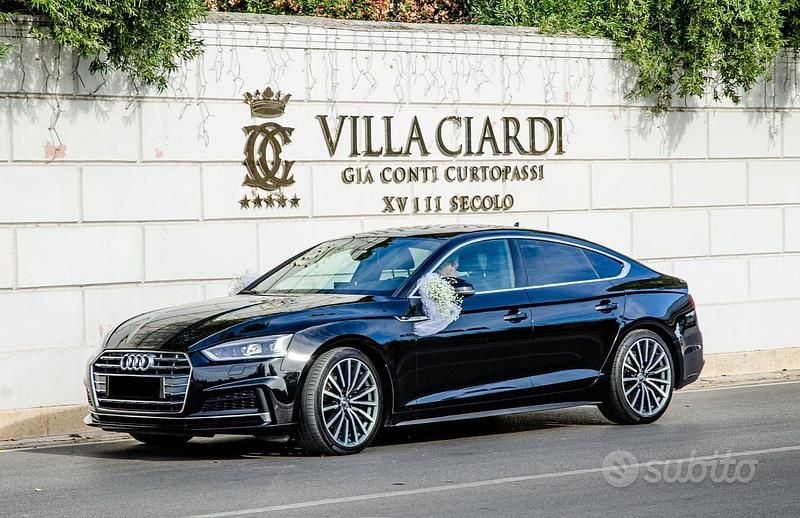 Usata Audi A5 S-Line 150 CV (110 kW) 2019 Nero Berlina