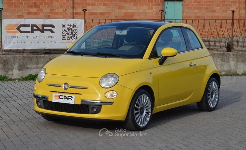 Usata Fiat 500 Lounge 69 CV (50 kW) 2009 Giallo Utilitaria