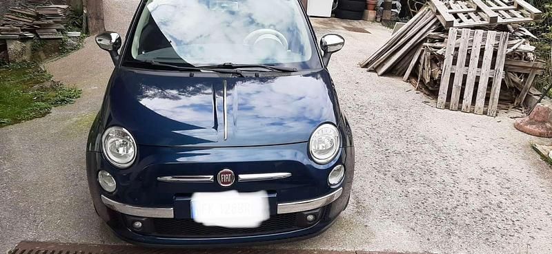 Usata Fiat 500C Lounge 69 CV (50 kW) 2017 Blu/azzurro Cabrio